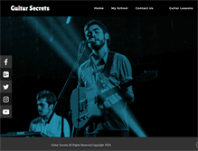 Tablet Screenshot of guitarsecrets.com