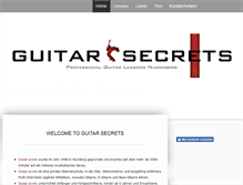 Tablet Screenshot of guitarsecrets.de